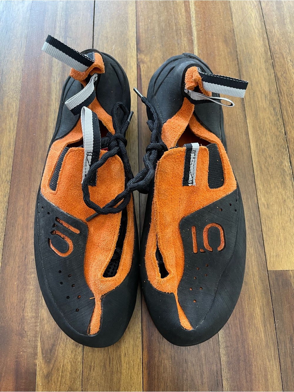 Five Ten Copperhead Climbing Shoes US 11.5 Orange and Black